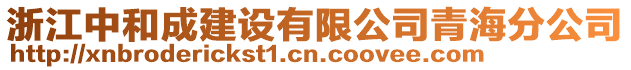 浙江中和成建設有限公司青海分公司