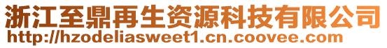 浙江至鼎再生資源科技有限公司