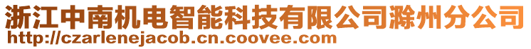 浙江中南機電智能科技有限公司滁州分公司