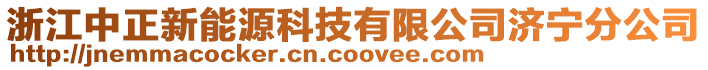 浙江中正新能源科技有限公司濟寧分公司