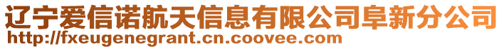 遼寧愛(ài)信諾航天信息有限公司阜新分公司