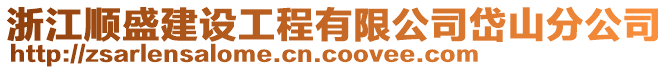 浙江順盛建設工程有限公司岱山分公司