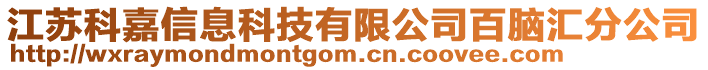 江蘇科嘉信息科技有限公司百腦匯分公司