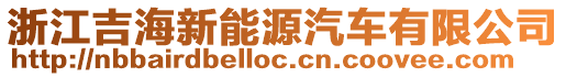 浙江吉海新能源汽車有限公司