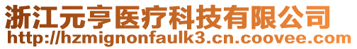 浙江元亨醫(yī)療科技有限公司