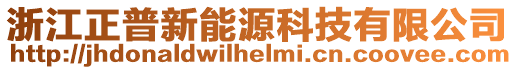 浙江正普新能源科技有限公司