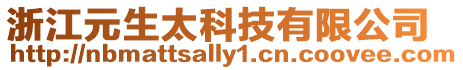 浙江元生太科技有限公司