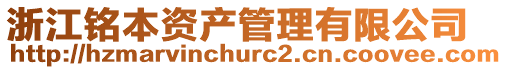 浙江銘本資產管理有限公司