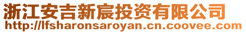 浙江安吉新宸投資有限公司
