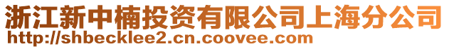 浙江新中楠投資有限公司上海分公司