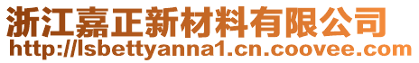 浙江嘉正新材料有限公司