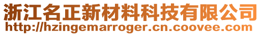 浙江名正新材料科技有限公司