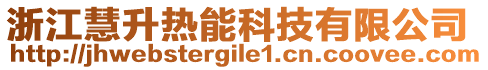 浙江慧升熱能科技有限公司