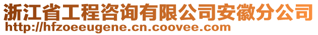 浙江省工程咨詢有限公司安徽分公司