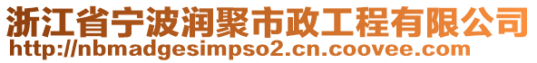 浙江省寧波潤(rùn)聚市政工程有限公司