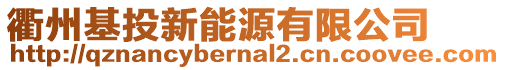 衢州基投新能源有限公司