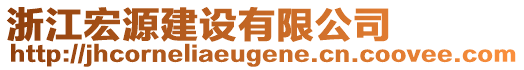 浙江宏源建設有限公司
