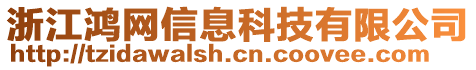 浙江鴻網(wǎng)信息科技有限公司