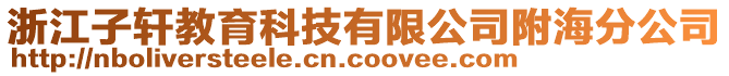 浙江子軒教育科技有限公司附海分公司