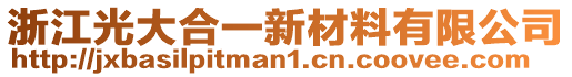 浙江光大合一新材料有限公司