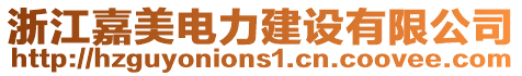 浙江嘉美電力建設(shè)有限公司