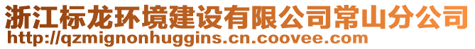 浙江標(biāo)龍環(huán)境建設(shè)有限公司常山分公司