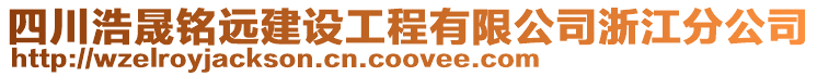 四川浩晟銘遠建設工程有限公司浙江分公司