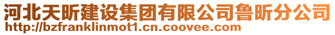 河北天昕建設集團有限公司魯昕分公司