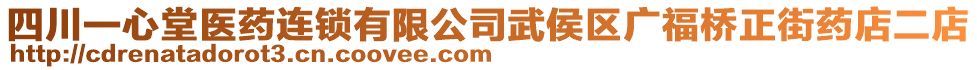 四川一心堂醫(yī)藥連鎖有限公司武侯區(qū)廣福橋正街藥店二店