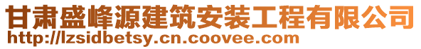 甘肃盛峰源建筑安装工程有限公司