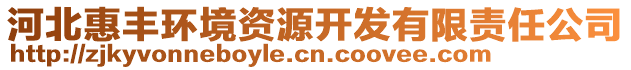 河北惠豐環(huán)境資源開發(fā)有限責(zé)任公司