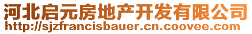 河北啟元房地產(chǎn)開(kāi)發(fā)有限公司