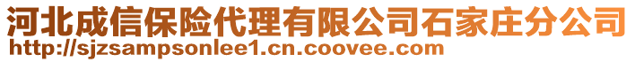 河北成信保險(xiǎn)代理有限公司石家莊分公司