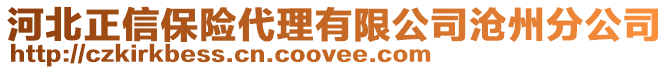 河北正信保險代理有限公司滄州分公司