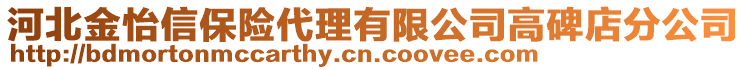 河北金怡信保險代理有限公司高碑店分公司