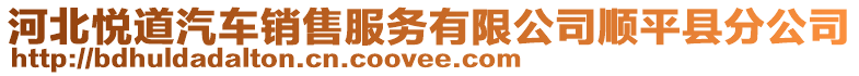 河北悦道汽车销售服务有限公司顺平县分公司