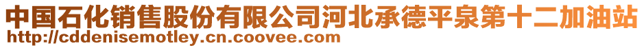 中國石化銷售股份有限公司河北承德平泉第十二加油站