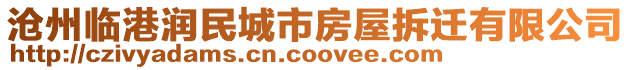 滄州臨港潤民城市房屋拆遷有限公司