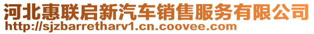 河北惠聯(lián)啟新汽車銷售服務有限公司