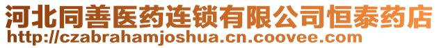 河北同善醫(yī)藥連鎖有限公司恒泰藥店