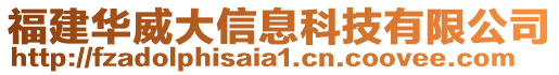 福建華威大信息科技有限公司