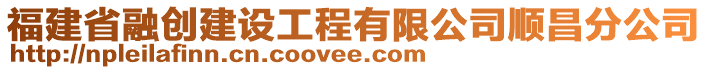 福建省融創(chuàng)建設工程有限公司順昌分公司