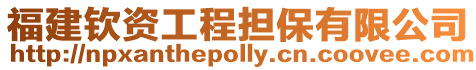 福建欽資工程擔(dān)保有限公司