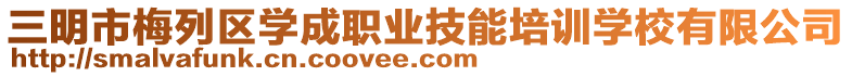 三明市梅列區(qū)學(xué)成職業(yè)技能培訓(xùn)學(xué)校有限公司
