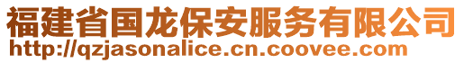福建省國(guó)龍保安服務(wù)有限公司