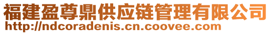 福建盈尊鼎供應(yīng)鏈管理有限公司