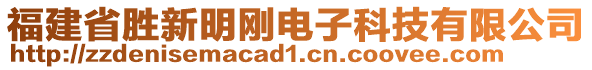 福建省勝新明剛電子科技有限公司