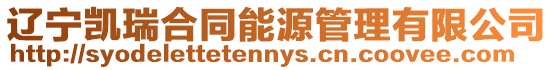 遼寧凱瑞合同能源管理有限公司