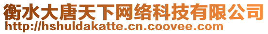 衡水大唐天下網絡科技有限公司