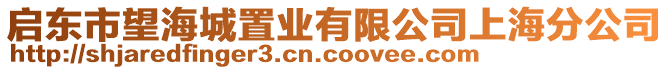 啟東市望海城置業(yè)有限公司上海分公司